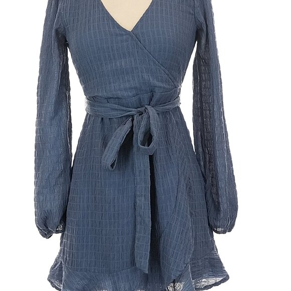 SO Sonoma Goods For Life Blue Calsual Dress L - Picture 1 of 3
